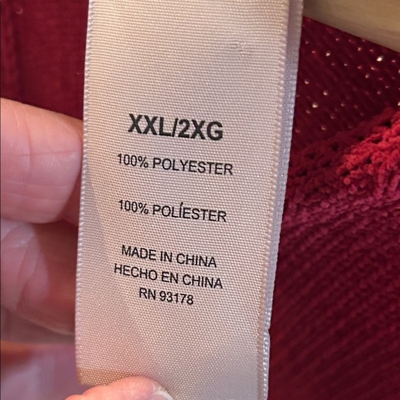 Philosophy Women’s V-Neck Pullover Sweater Size: XX-Large Fuchsia - Picture 5 of 6